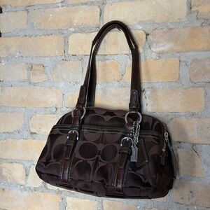 BROWN COACH BONNIE SATCHEL